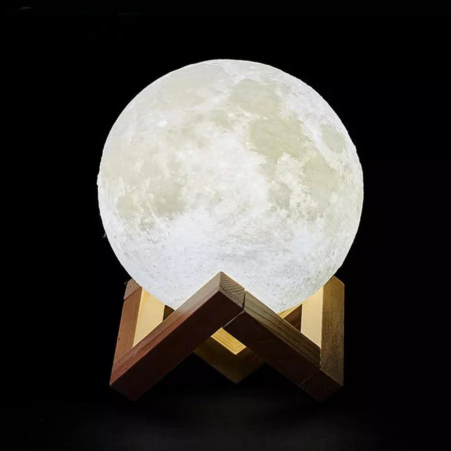 3D Printed Moon Lamp: Moon Light inside your room for home decor - Heart Crafted Gifts