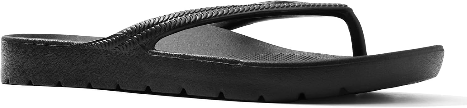 Women’s Arch Support Flip Flops – Lightweight Recovery Sandals with Soft Footbed