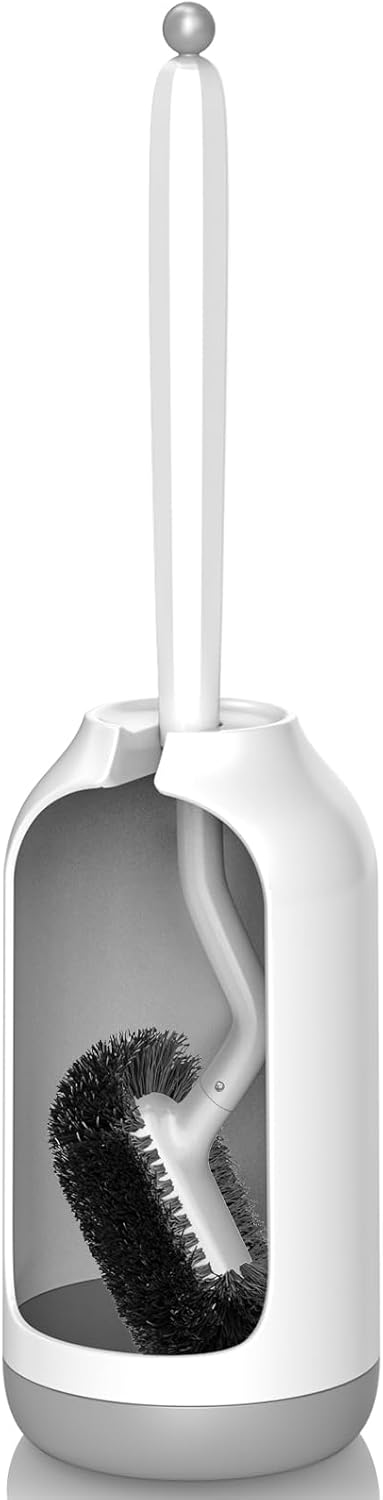 Toilet Bowl Brush Holder Set – Bathroom Deep Cleaning Scrubber