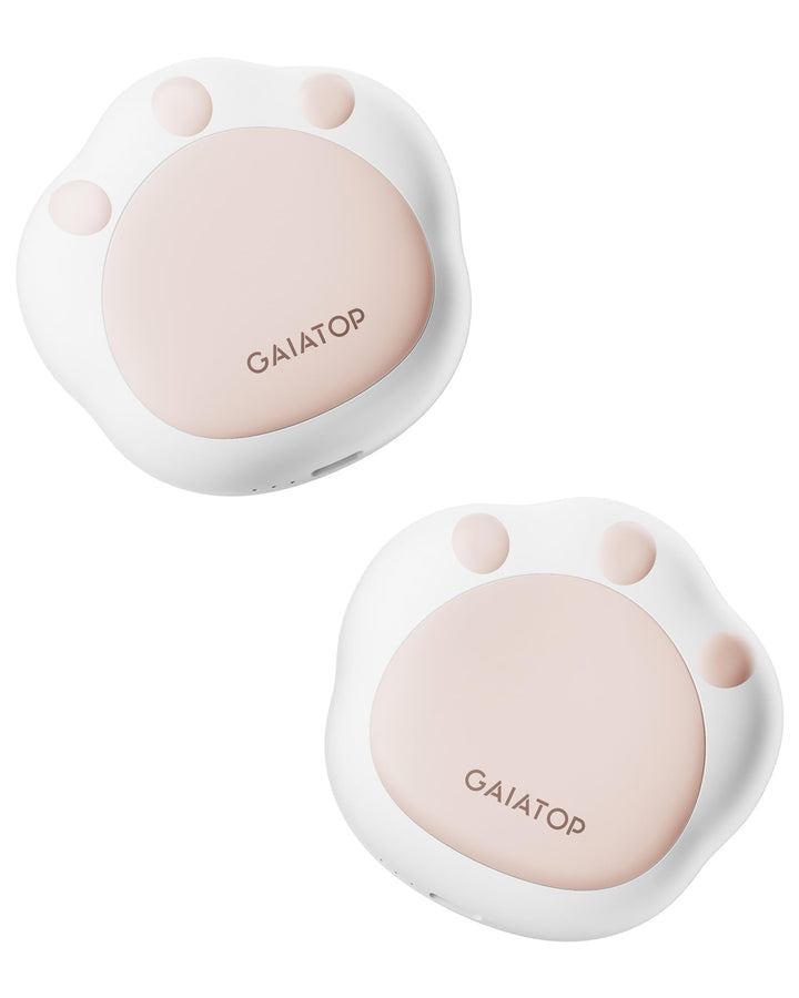 Rechargeable Cat Paw Hand Warmers – 2 Pack, 3 Heat Levels
