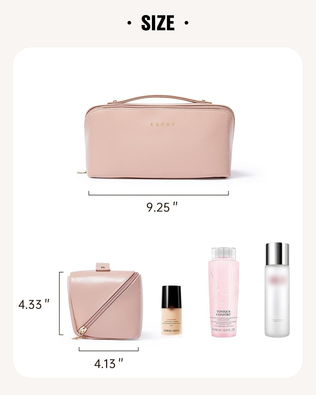 Travel Makeup Bag,Large Capacity Cosmetic Bags for Women,Waterproof Portable Pouch