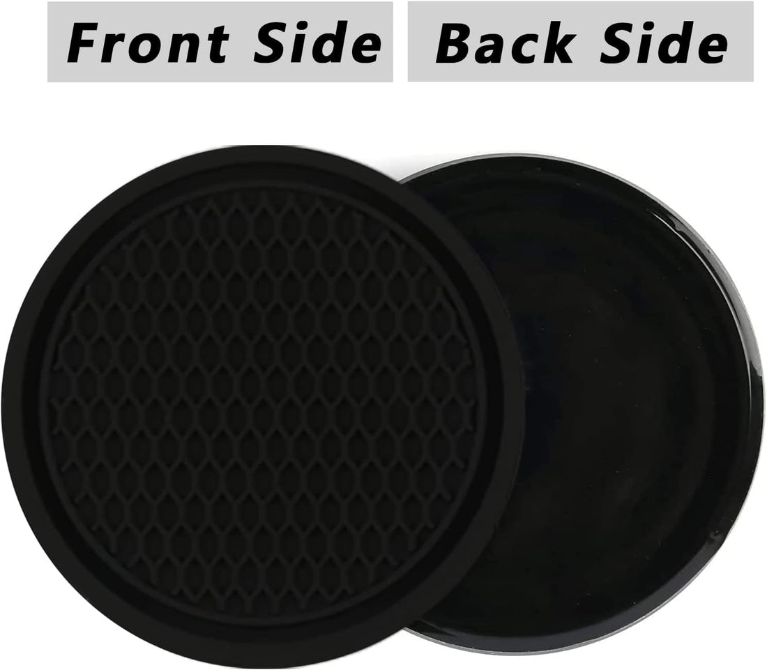 Car Cup Holder Coasters – 4PCS Non-Slip Silicone Inserts for Cup Holders