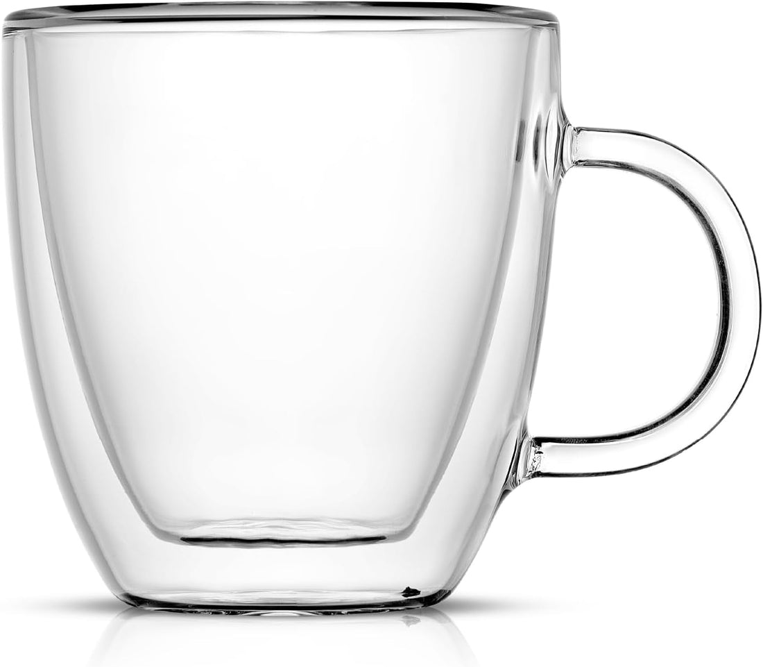 Savor Double Wall Insulated Glasses Espresso Mugs (Set of 2) - 5.4-Ounces