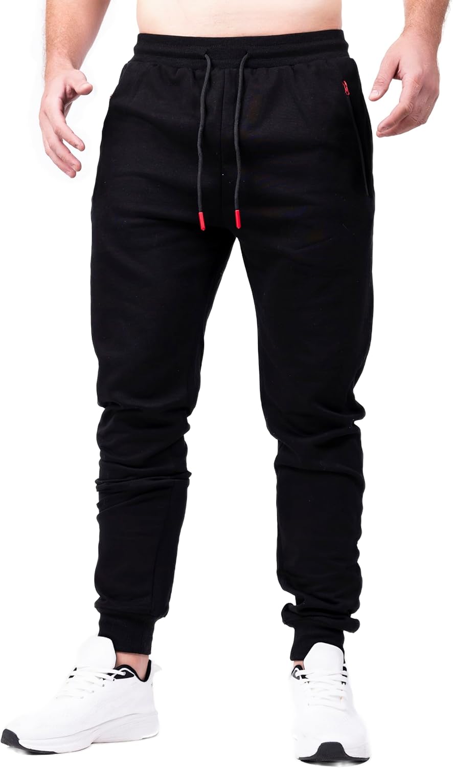 Workout Joggers – Moisture-Wicking Sweatpants with Zipper Pockets