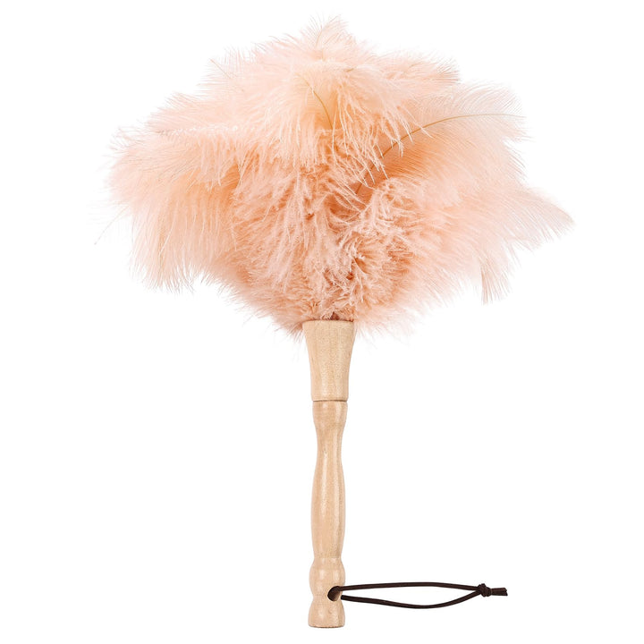 12 Inch Feather Duster – Fluffy Natural Ostrich Feathers with Wooden Handle