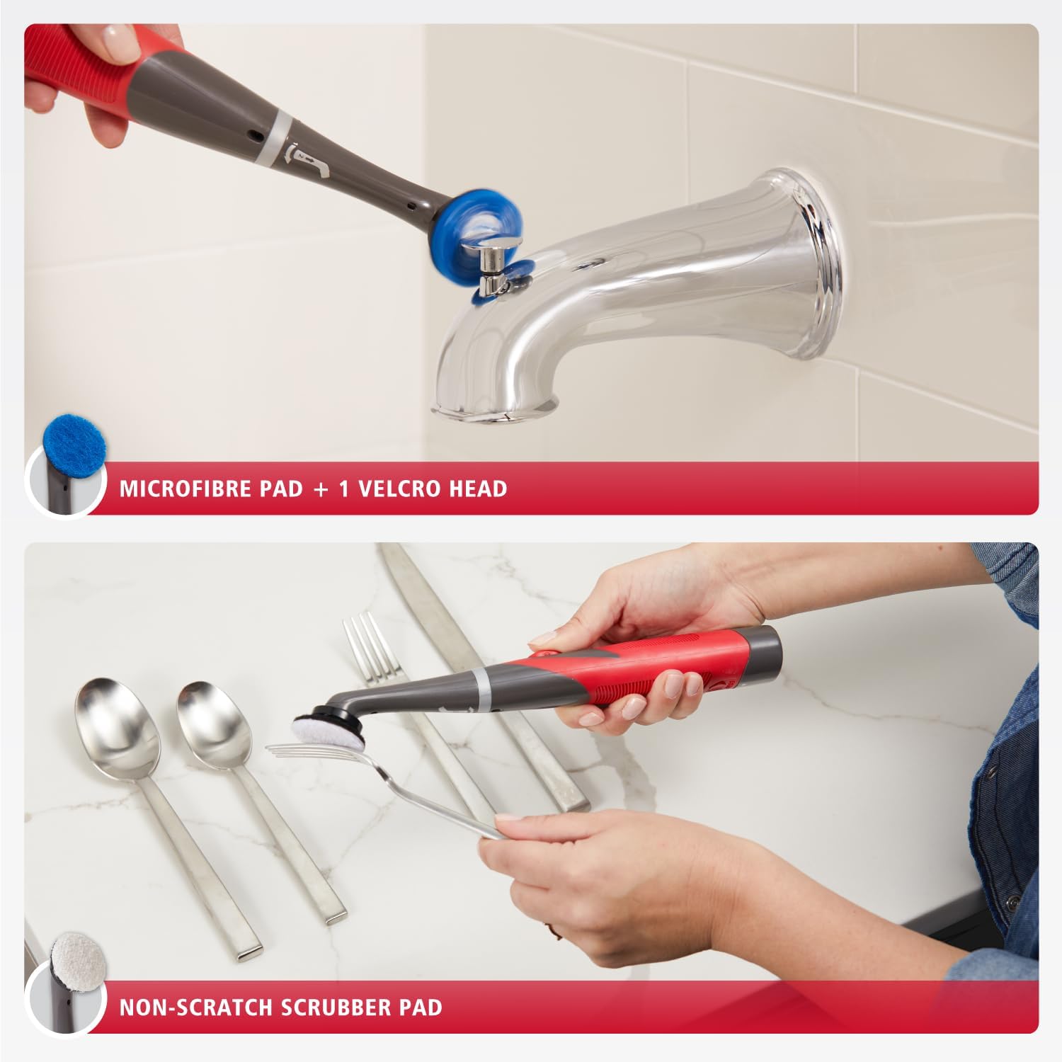 Rubbermaid Reveal Power Scrubber 18-Piece Kit