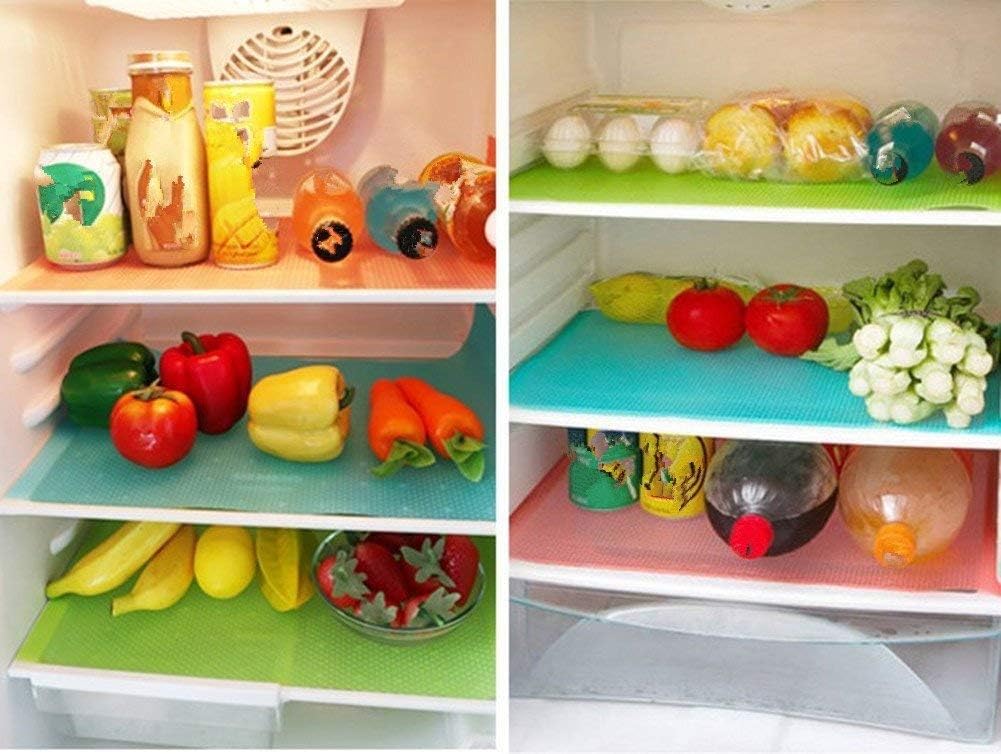 9-Pack Refrigerator Mats – Washable Fridge Liners, Easy to Clean Shelf
