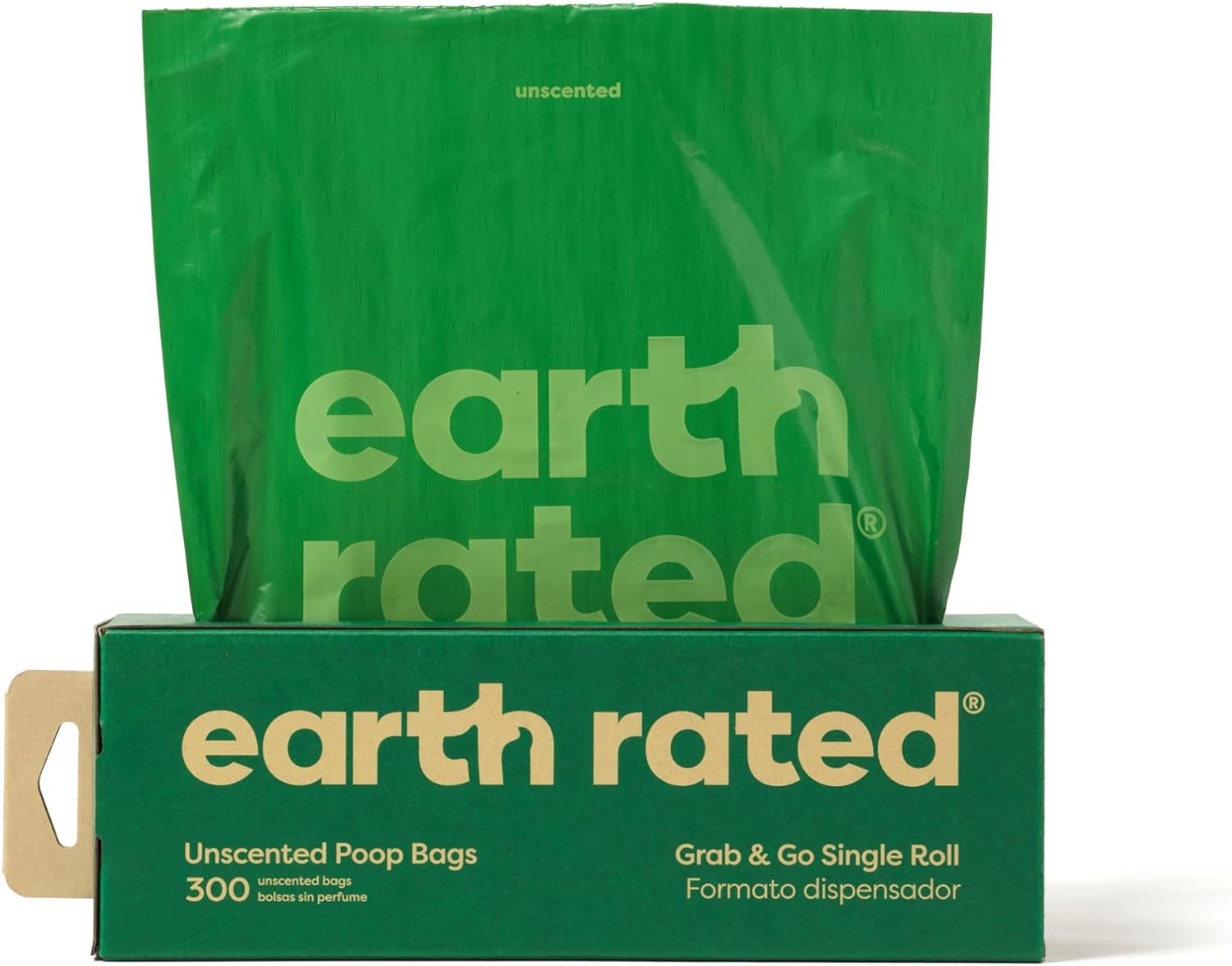 Earth Rated Dog Poop Bags – Thick & Durable Grab and Go Single Roll