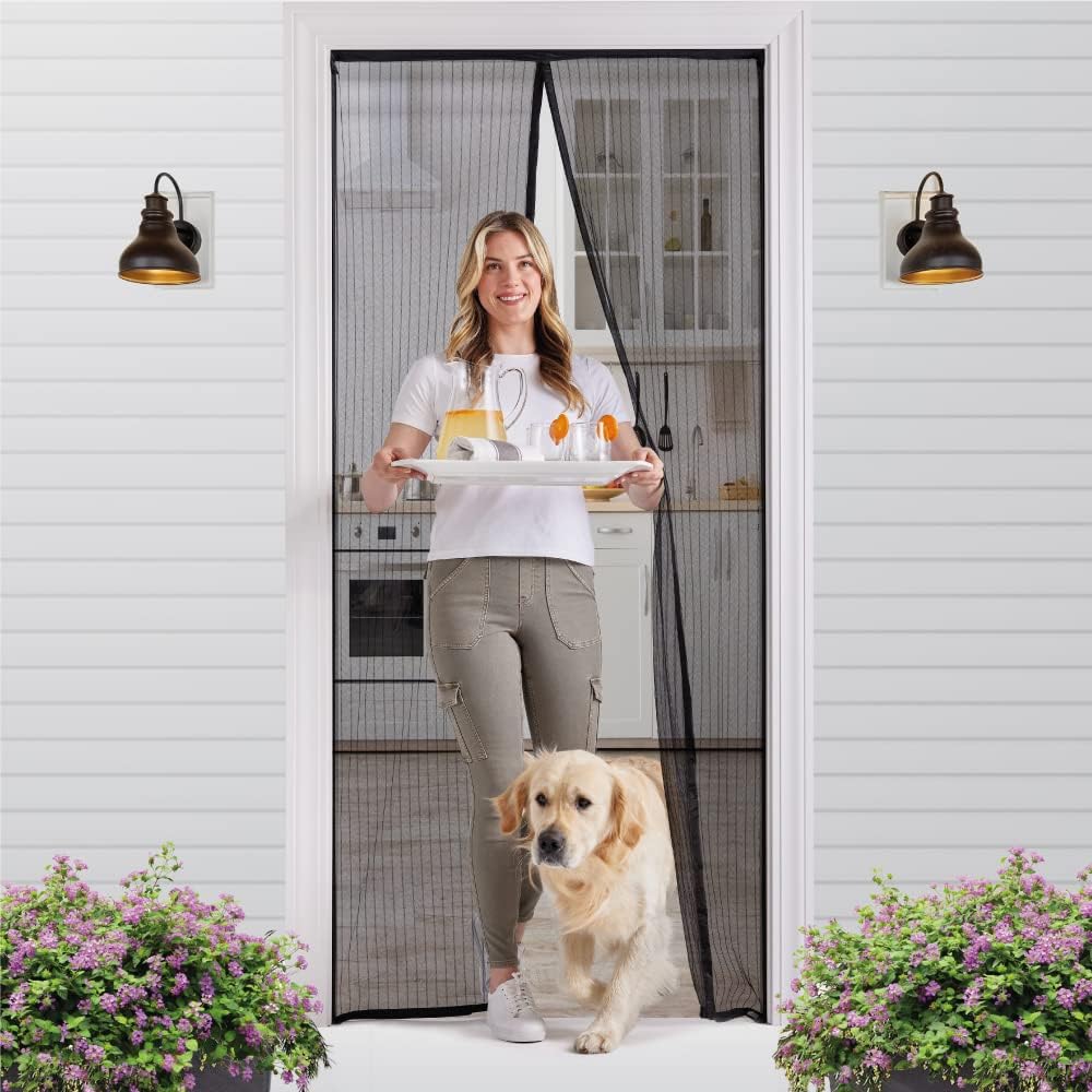 Magnetic Screen Door – Heavy Duty Mesh Bug & Pet Door Cover