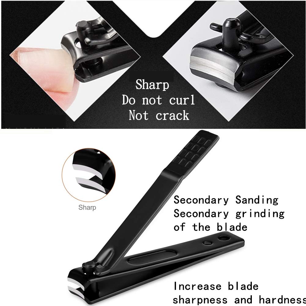 Manicure Set for Men – Professional Nail Clippers Kit with Travel Case designed for precision