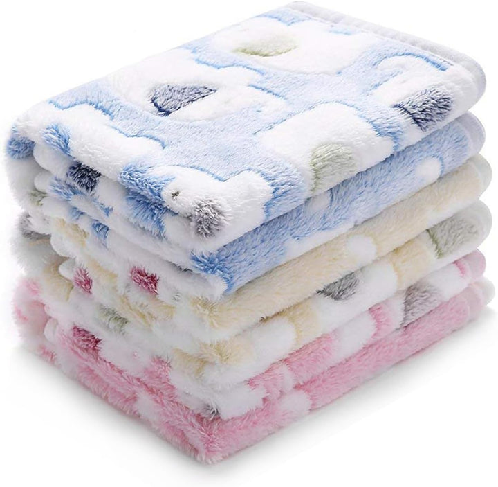 Blankets Super Soft Fluffy Premium Cute Elephant Pattern Pet Blanket