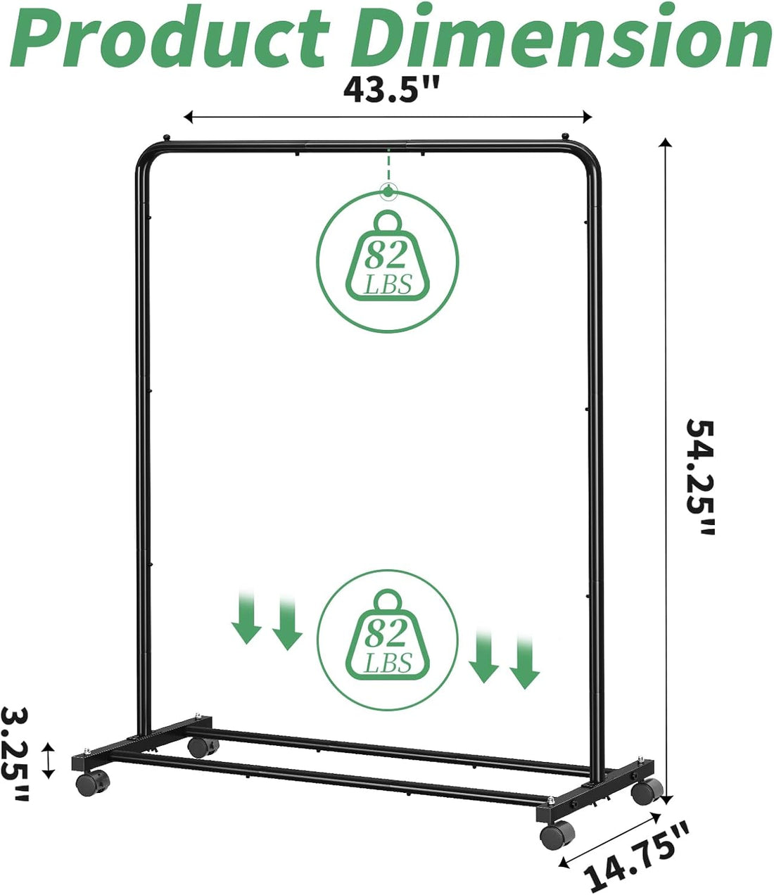 Rolling Clothes Rack with Storage Shelves – Heavy-Duty Garment Organizer