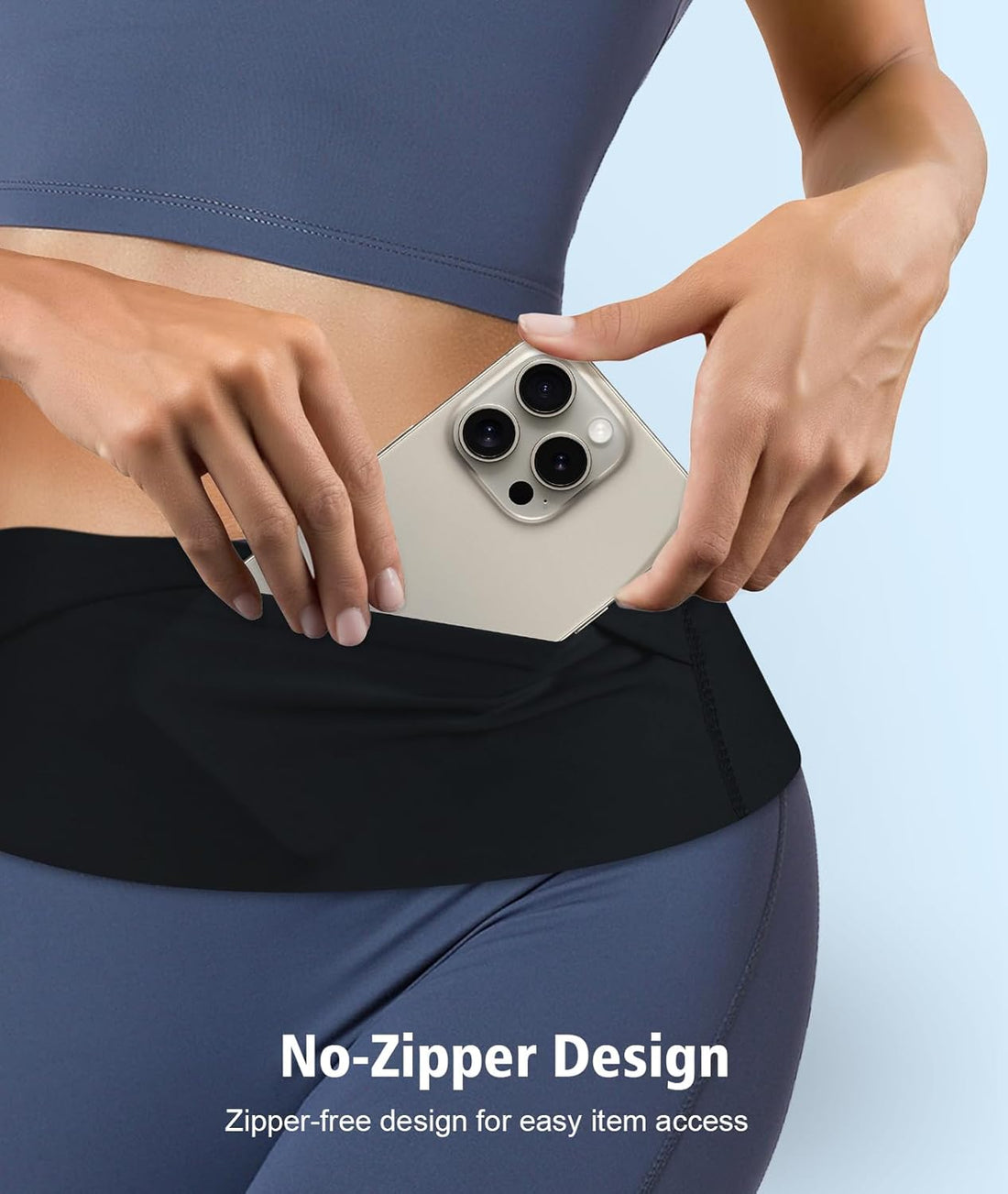 Belt with 3 Pockets – Adjustable Fanny Pack for Phones & Essentials
