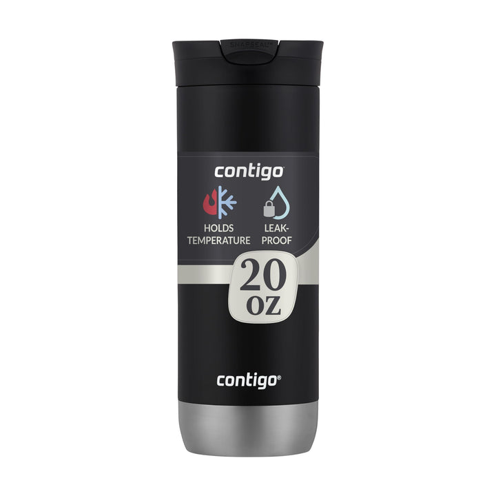 Vacuum-Insulated Stainless Steel Travel Mug Leak-Proof Lid Fits Brewers