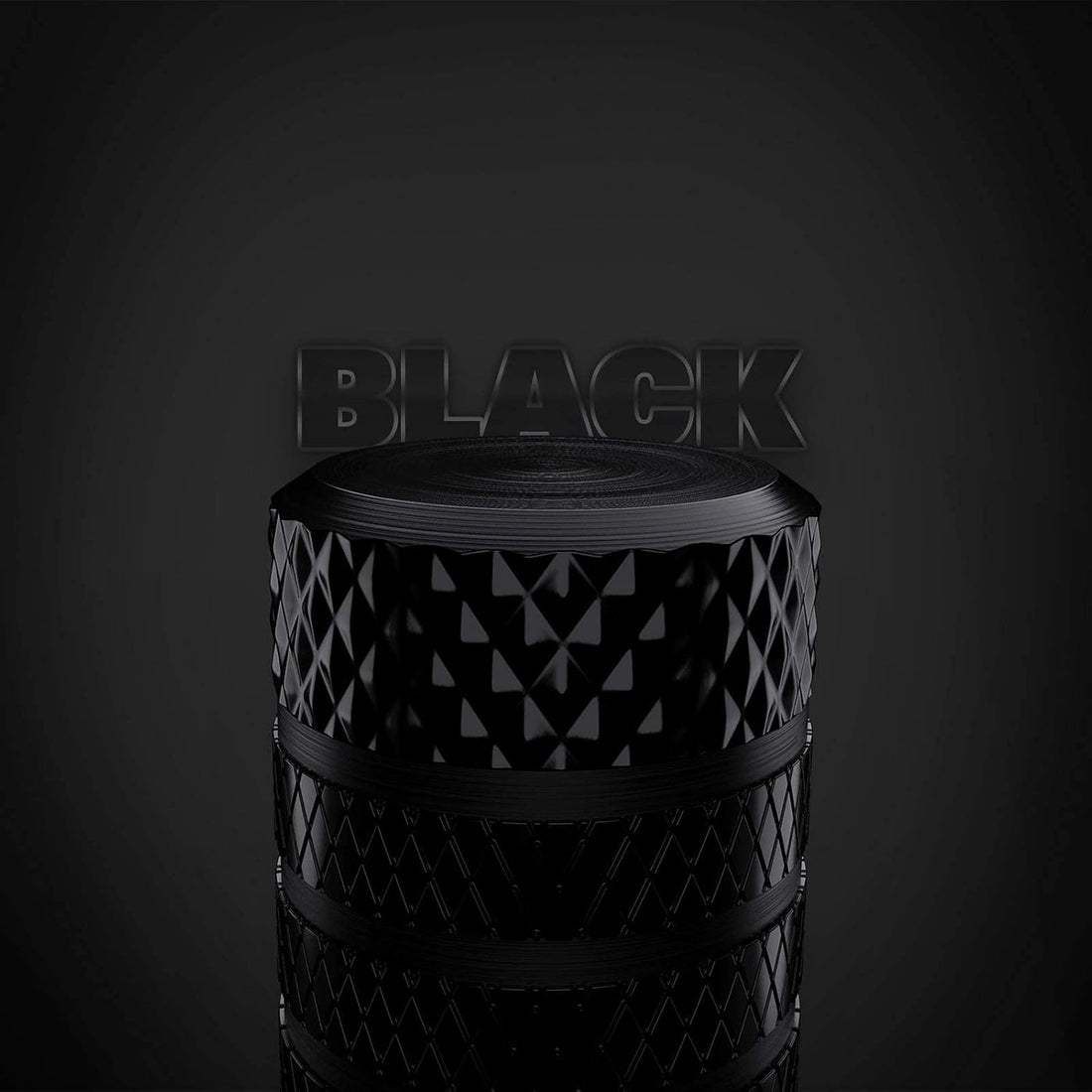 Tire Valve Stem Caps – 4 Pack Anodized Aluminum Universal Valve Covers (Black)