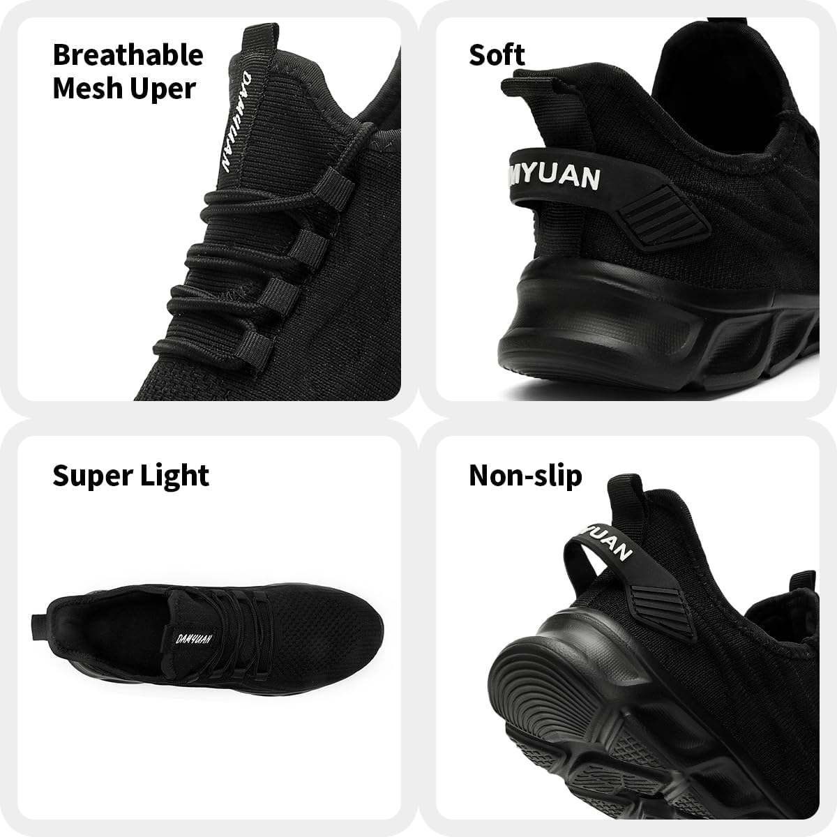 Women’s Lightweight Running  Walking Shoes – Breathable Mesh