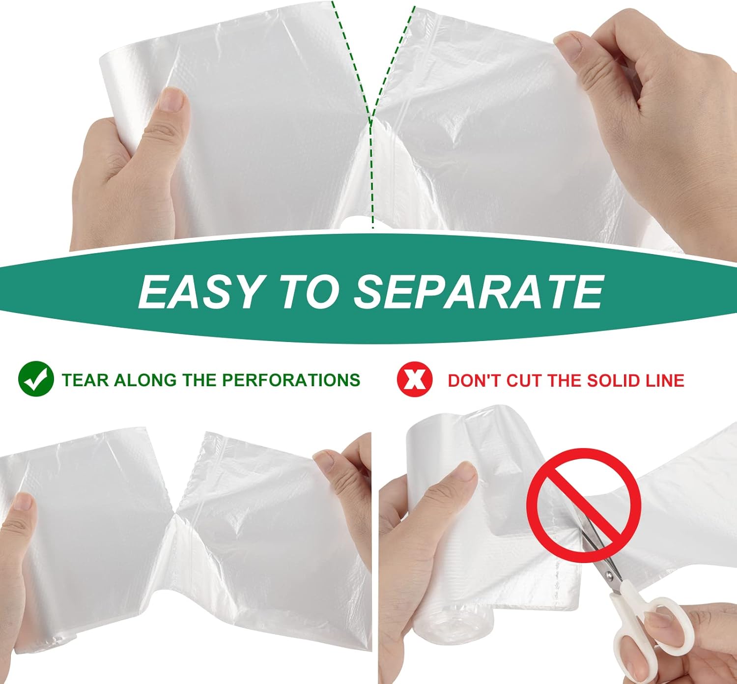 4 Gallon Trash Bag Strong, Leakage-Free, Small Garbage Bags