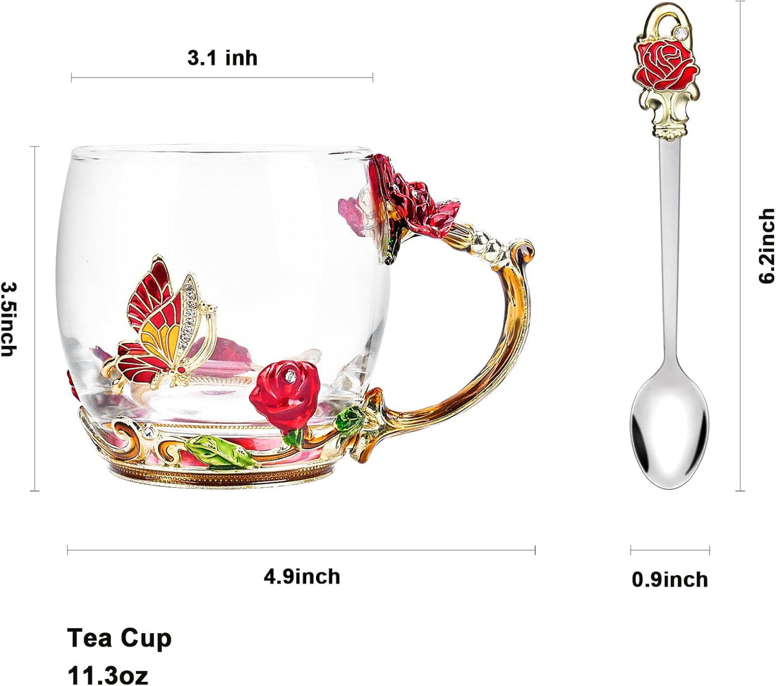 Gifts for Mom Women Mothers Day Glass Coffee Enamels Mug