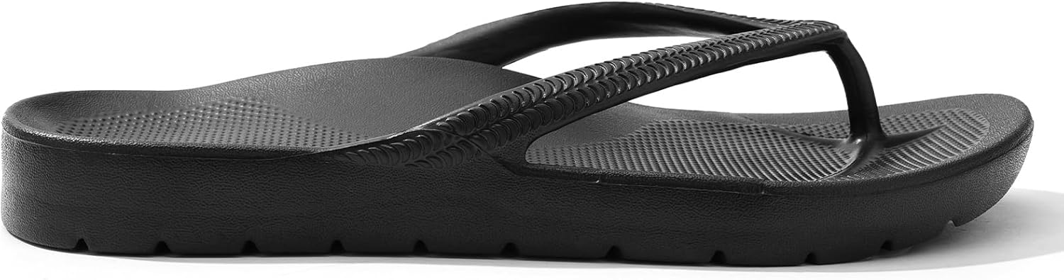 Women’s Arch Support Flip Flops – Lightweight Recovery Sandals with Soft Footbed