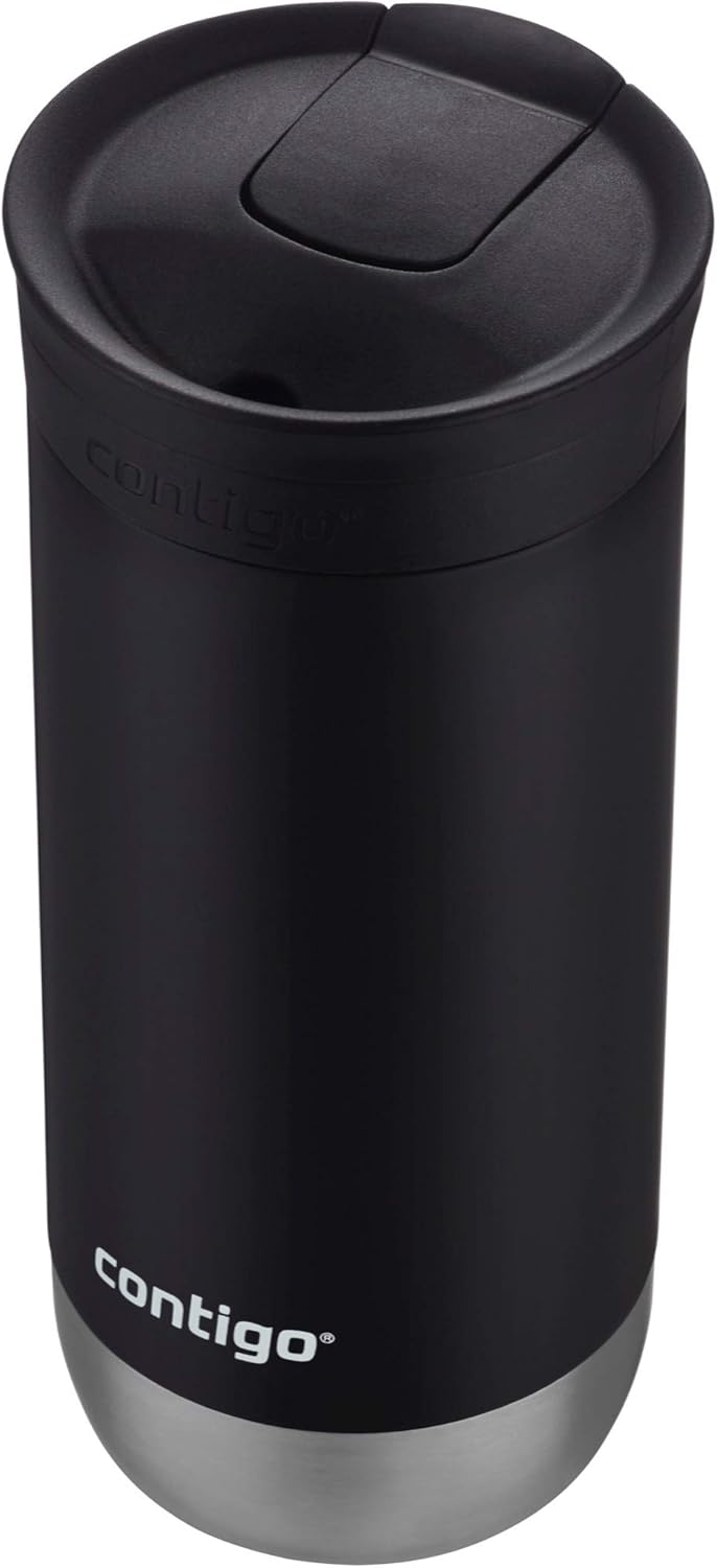 Vacuum-Insulated Stainless Steel Travel Mug Leak-Proof Lid Fits Brewers