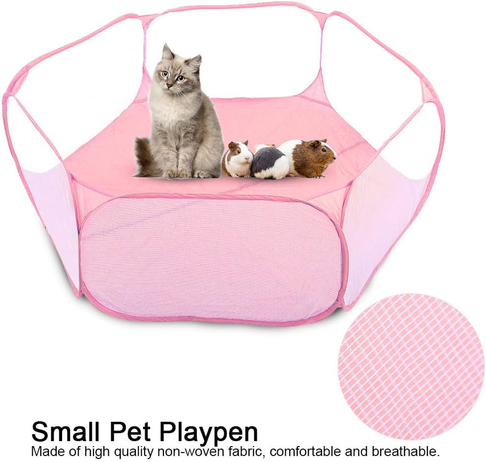 Animal Playpen – Portable Pop-up Interactive Tent Foldable Mesh Cage
