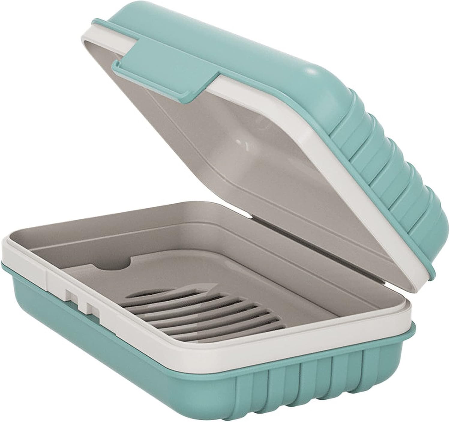 Travel Soap Dish with Lid – Portable Leakproof Soap Case with Drain Tray