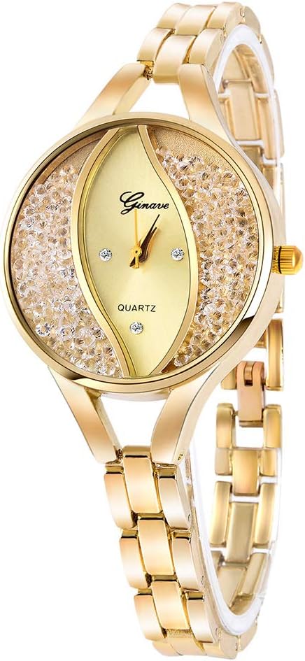 Weicam Women's Diamond Wristwatch Bangle Bracelet Jewelry