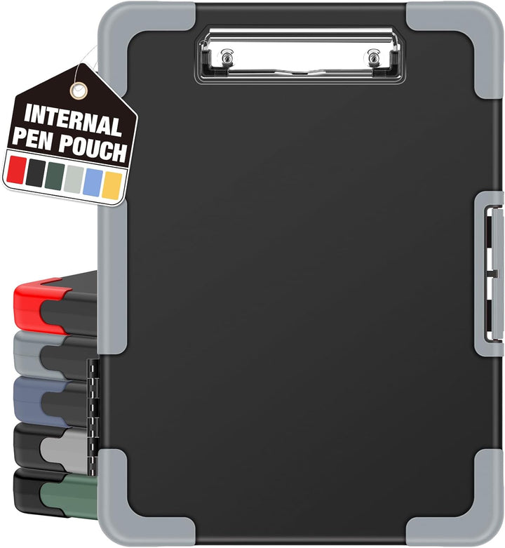 Heavy Duty Clipboard with Storage & Pen Pouch – Shockproof A4 Size