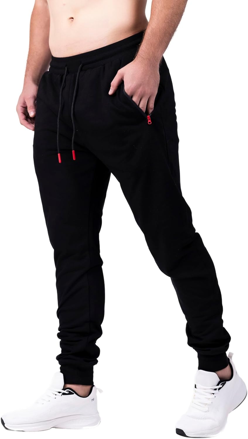 Workout Joggers – Moisture-Wicking Sweatpants with Zipper Pockets