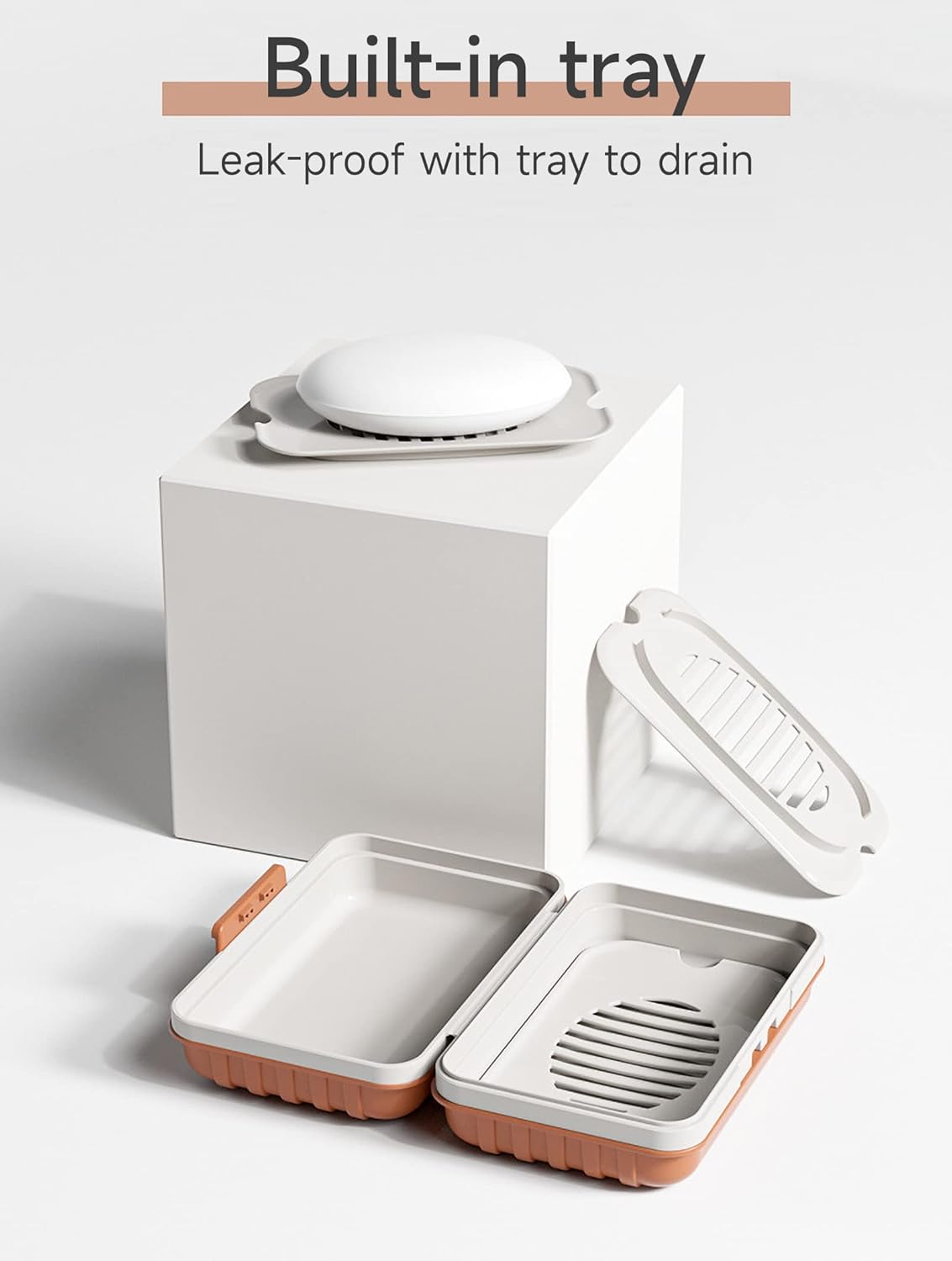 Travel Soap Dish with Lid – Portable Leakproof Soap Case with Drain Tray