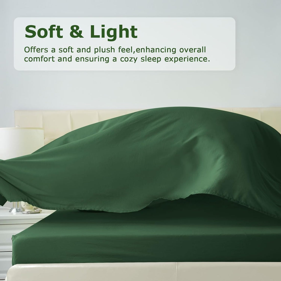 Full-Size 4-Piece Microfiber Sheet Set – Soft, Cooling, Wrinkle-Free Bedding