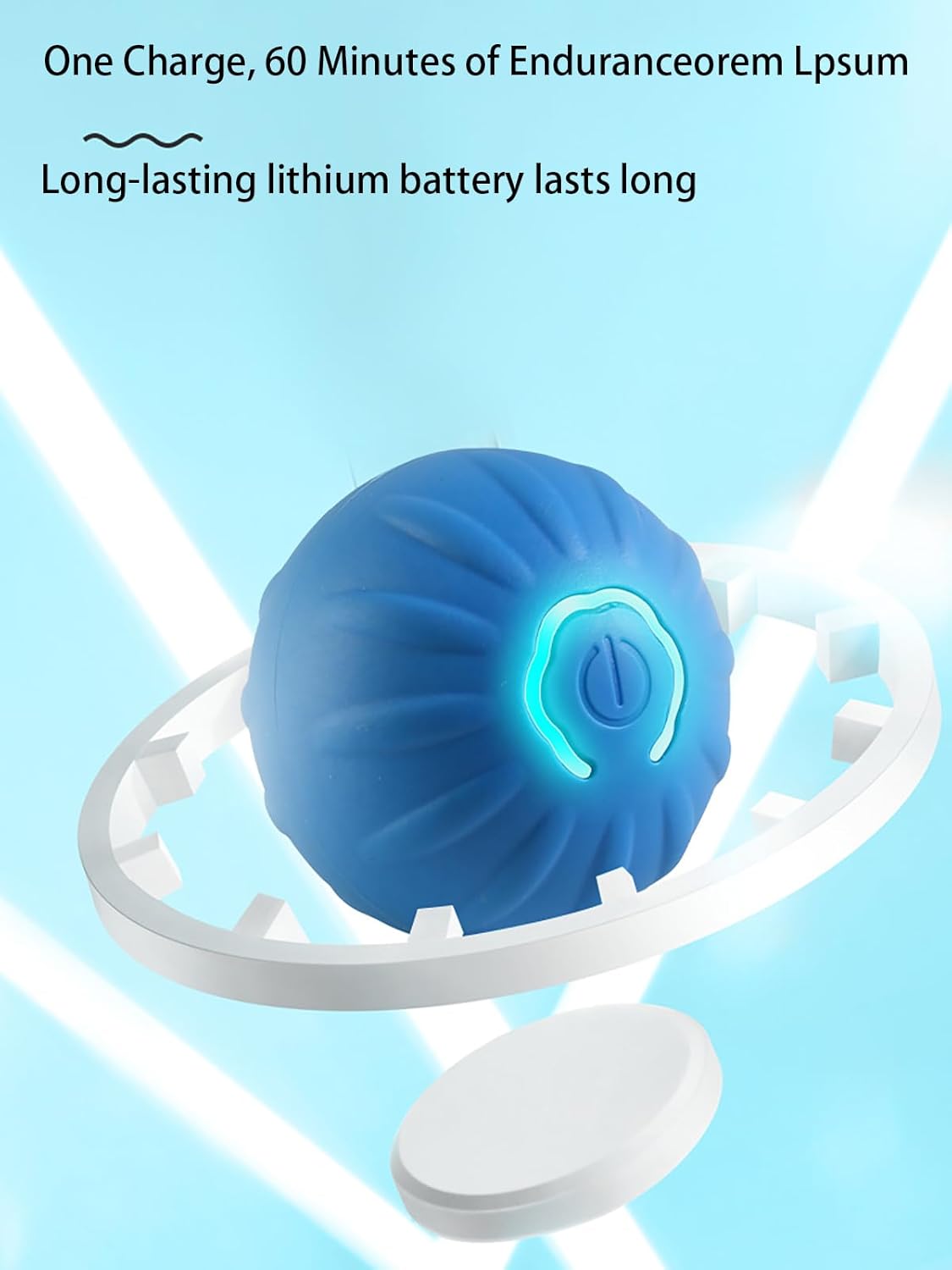 Interactive LED Dog Ball (2 inch) – USB Rechargeable