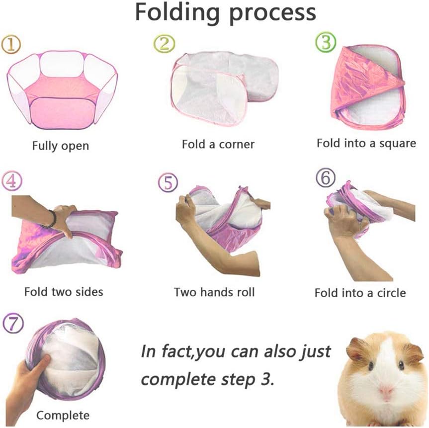 Animal Playpen – Portable Pop-up Interactive Tent Foldable Mesh Cage