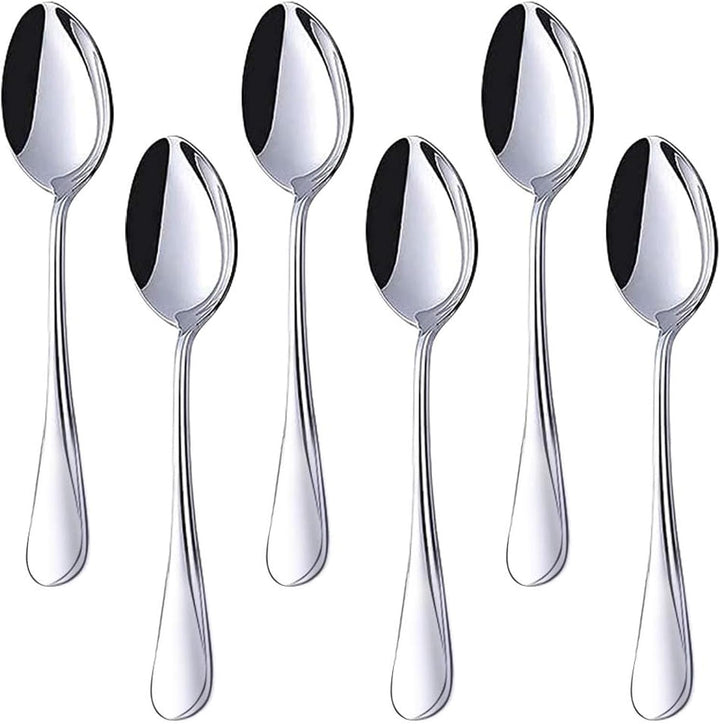 6-Piece Stainless Steel Teaspoon Set – 6.7 Inch