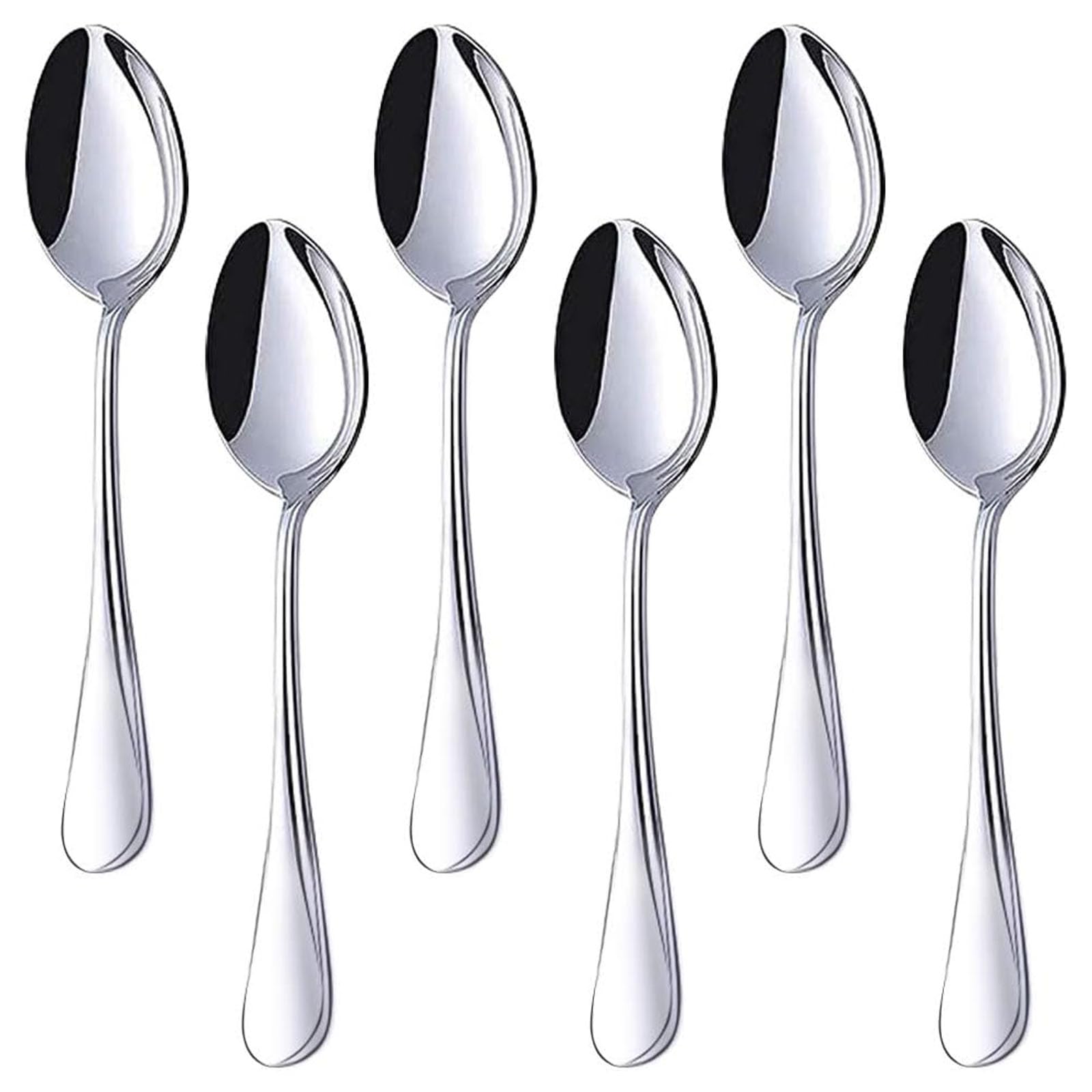 6-Piece Stainless Steel Teaspoon Set – 6.7 Inch