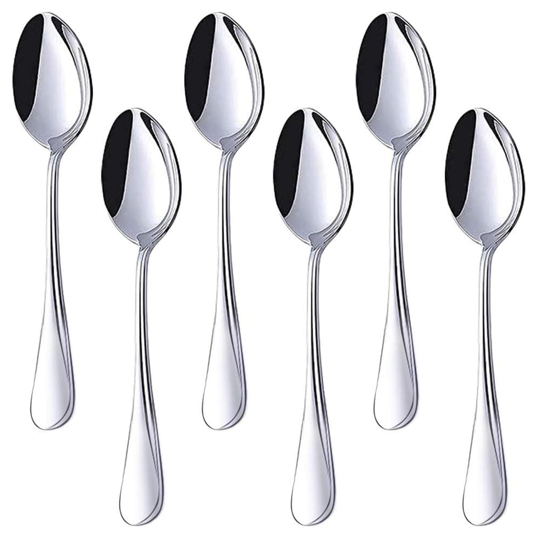 6-Piece Stainless Steel Teaspoon Set – 6.7 Inch