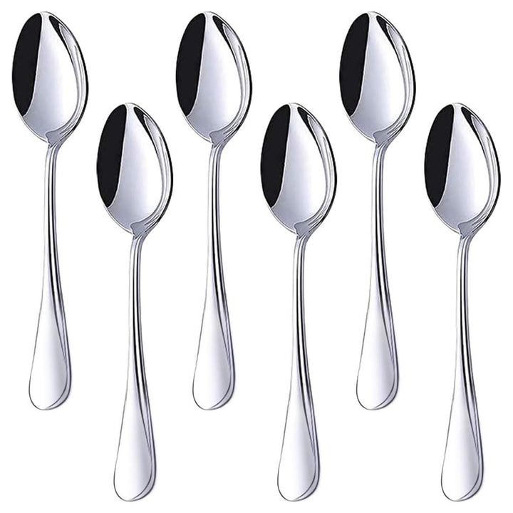 6-Piece Stainless Steel Teaspoon Set – 6.7 Inch