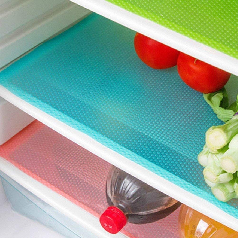 9-Pack Refrigerator Mats – Washable Fridge Liners, Easy to Clean Shelf