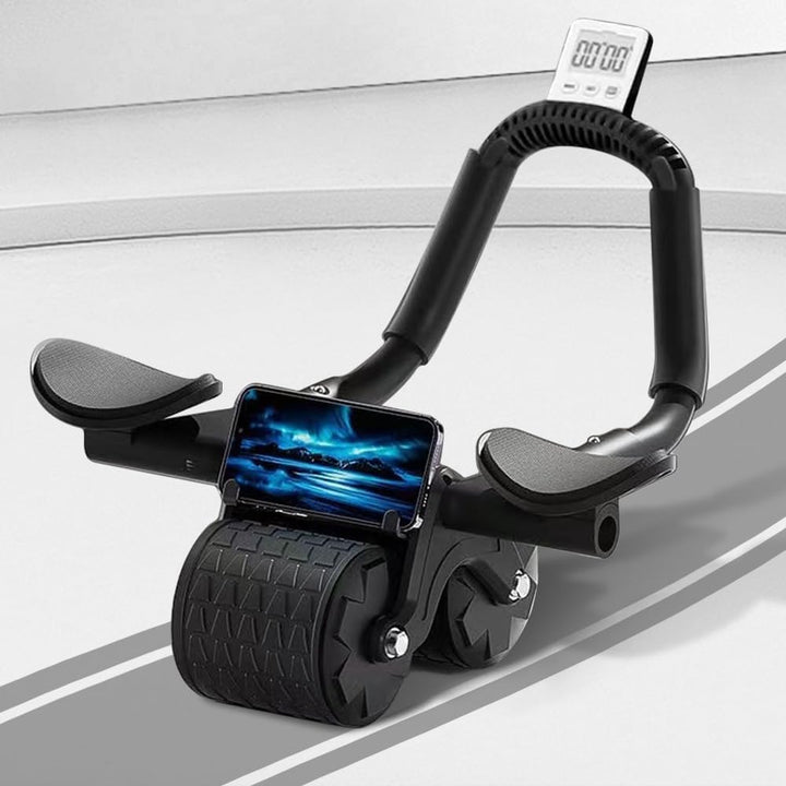 Automatic Rebound Ab Roller Wheel with Elbow Support & Knee Mat – Core Trainer