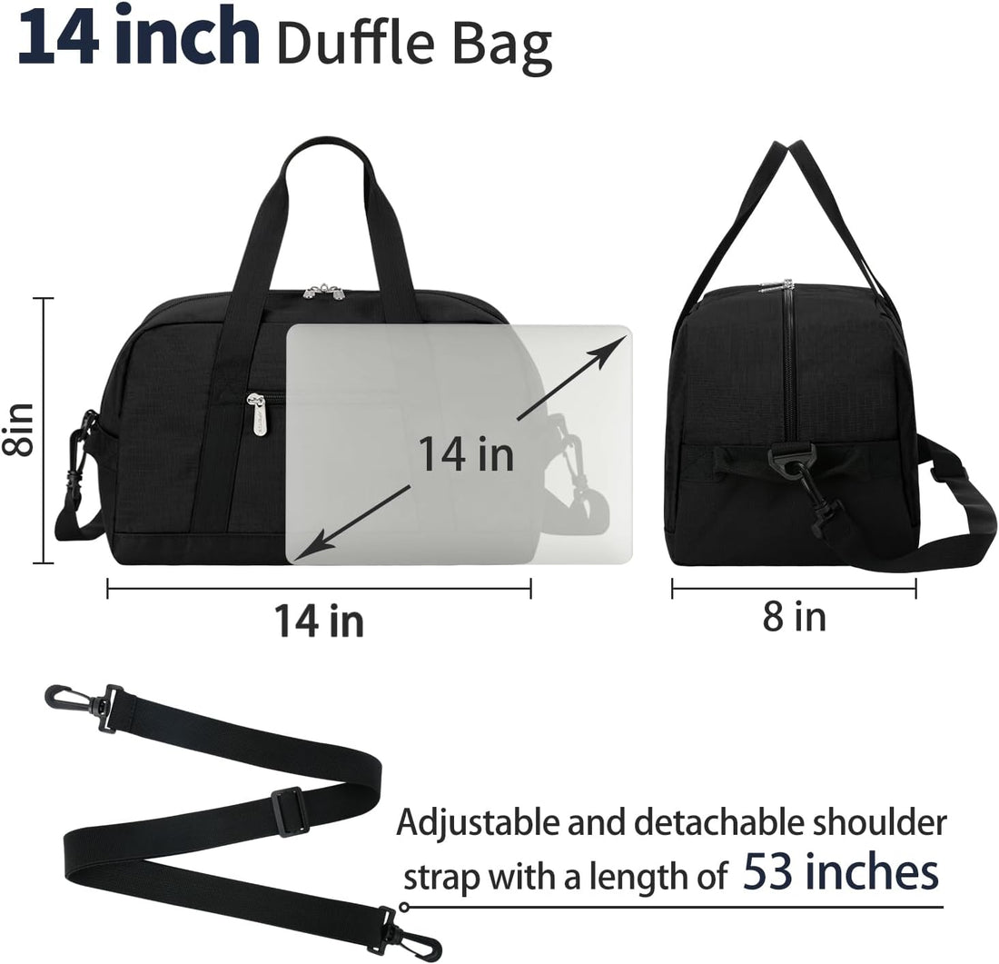 Small Gym Bag 14 Inch – Lightweight Mini Duffel Bag for Travel & Sports