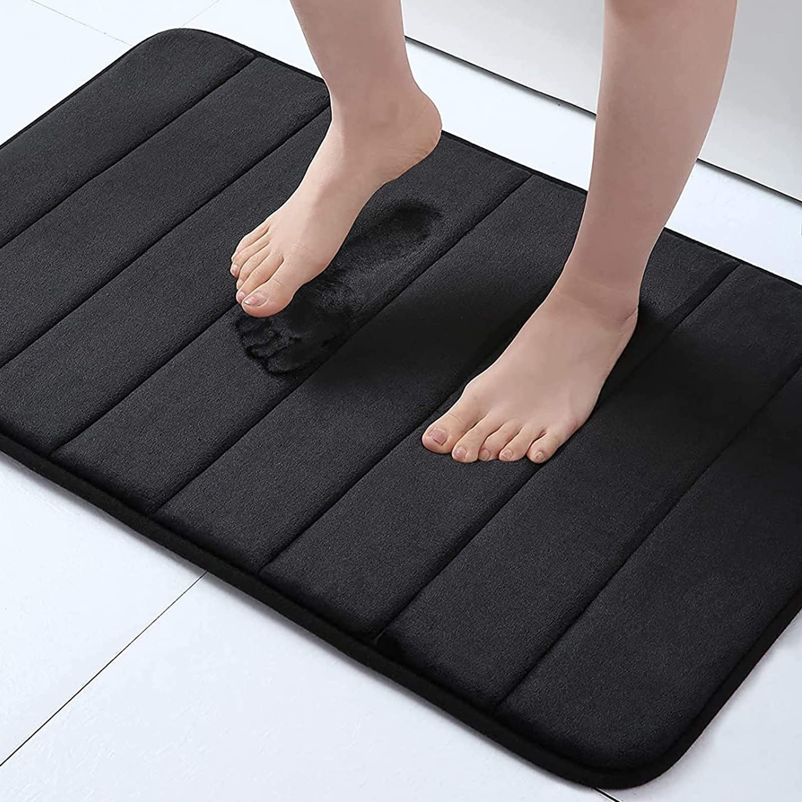 Memory Foam Bath Mat, 30" x 20", Ultra Soft and Non-Slip Bathroom Rugs