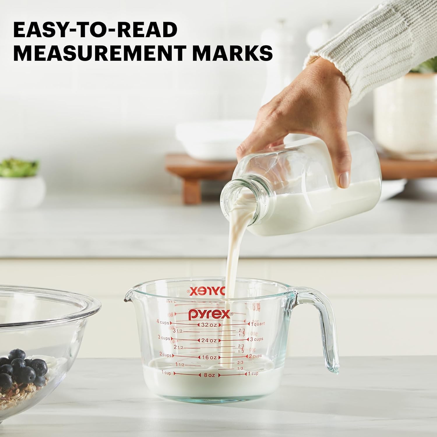 Pyrex Essentials (3-Pack) Glass Measuring Cups Set Measuring Cups