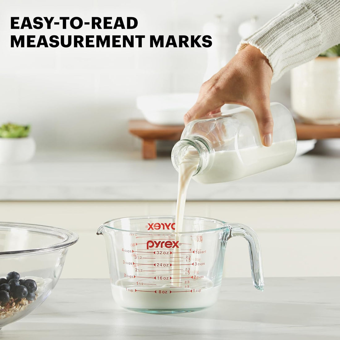 Pyrex Essentials (3-Pack) Glass Measuring Cups Set Measuring Cups