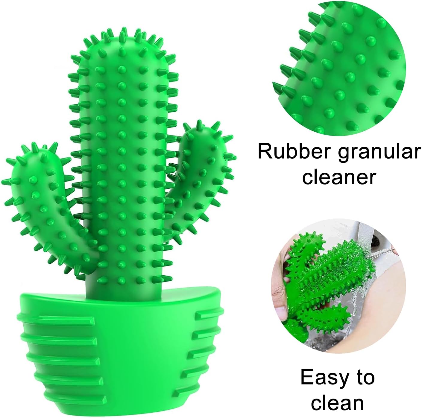 Innovative Dog Toothbrush Chew Toy – Cactus Design Dental Cleaning Stick Dogs