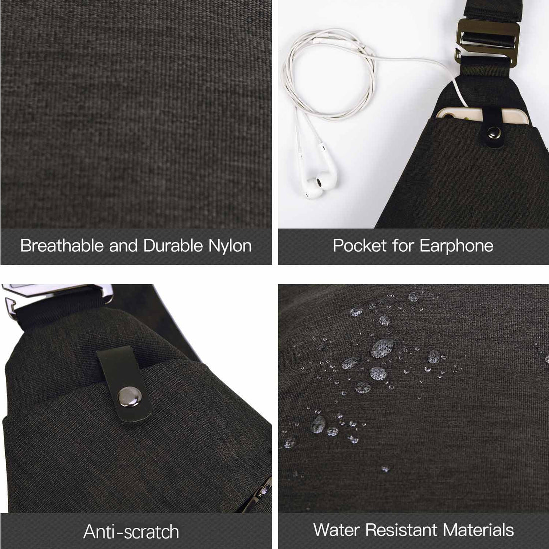 Sling Crossbody Bag with Anti-Theft Design – Lightweight Shoulder Backpack