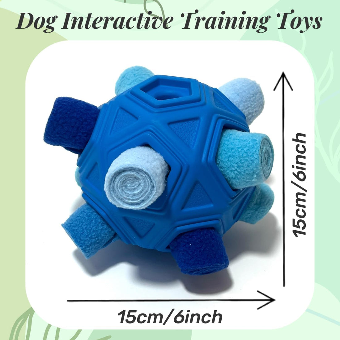 Snuffle Ball for Dogs – Unbreakable Interactive Foraging Toy Treat Dispenser
