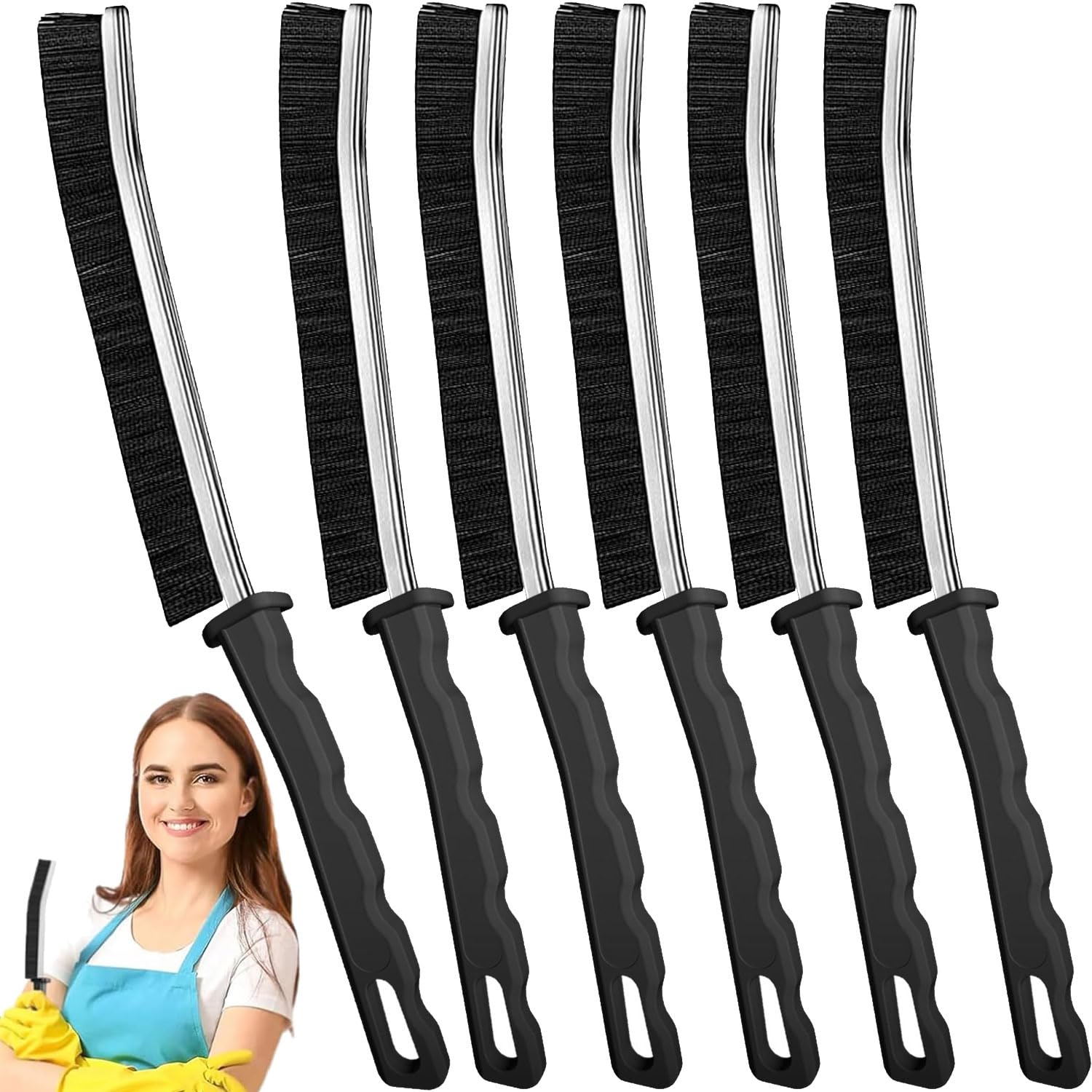 Crevice Cleaning Brush – 6-Piece Multifunctional Cleaning Tool