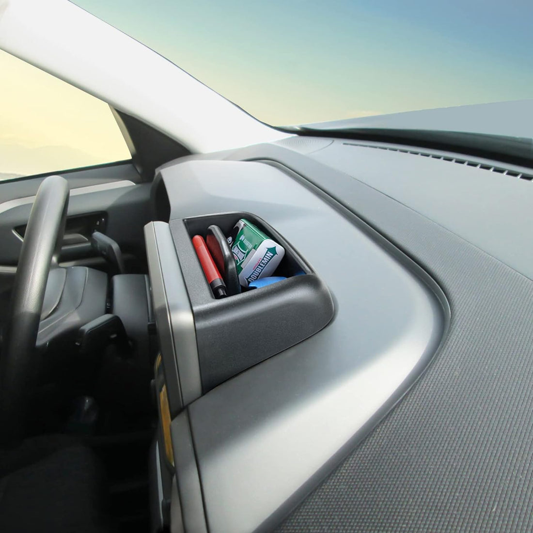 Dash Tray with Coin Holder ABS Storage for Bronco Sport 2021-2024