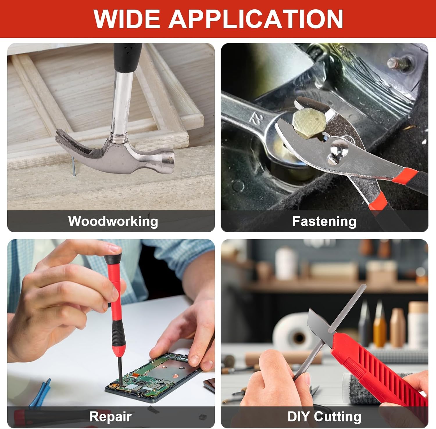 39-Piece Home Tool Set – Compact Portable Repair Kit for Apartments