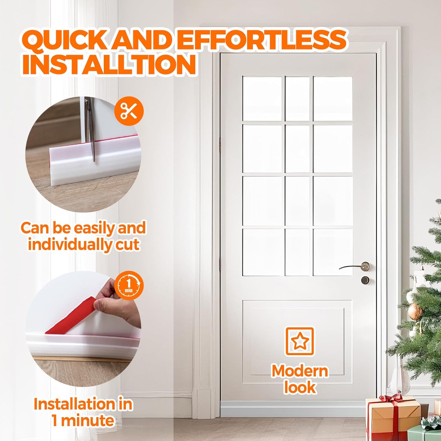 Under Door Draft Stopper – Adhesive Weather & Noise Blocker